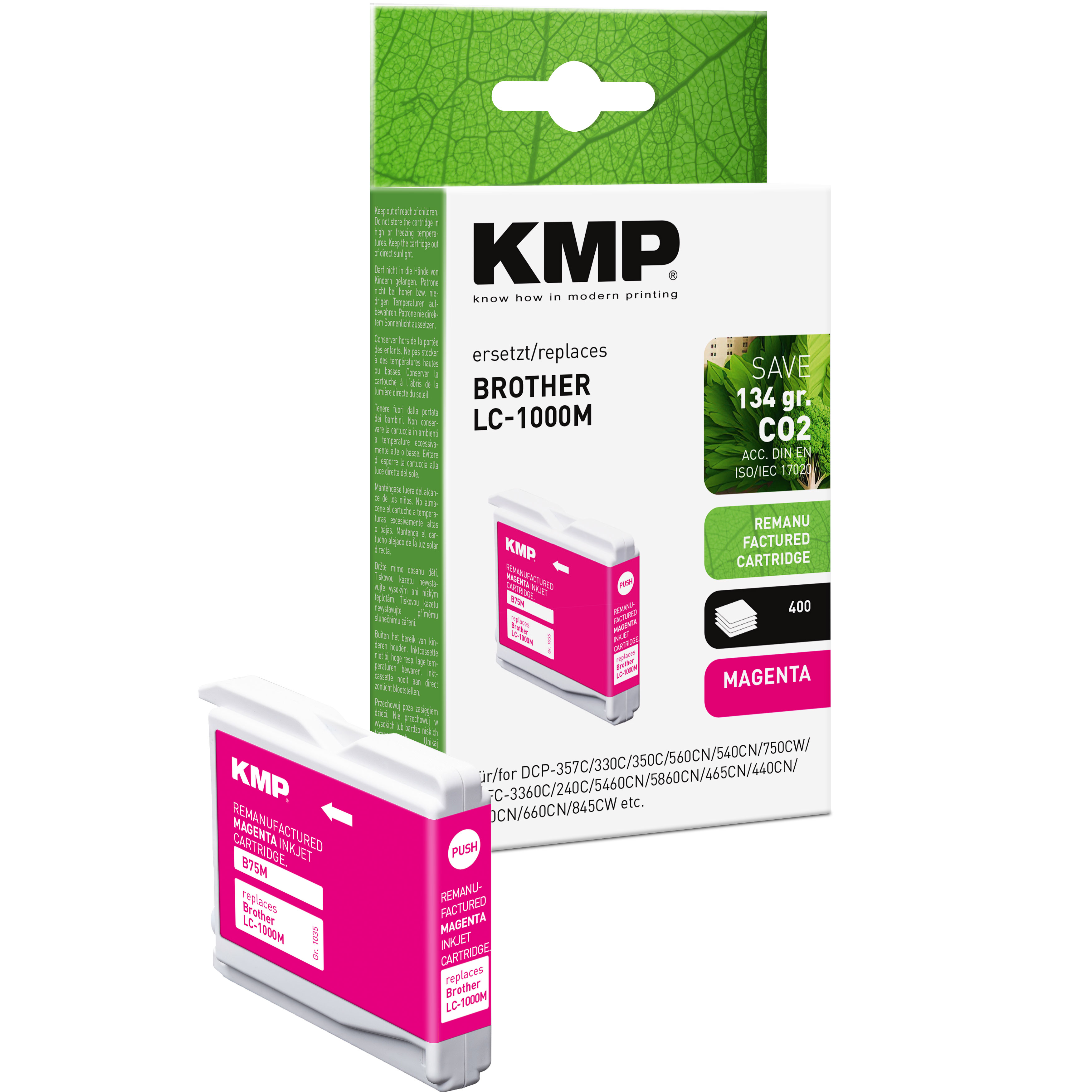 KMP B11 kompatibilní inkoustová kazeta Brother LC1000M LC51M / LC-51M, purpurová