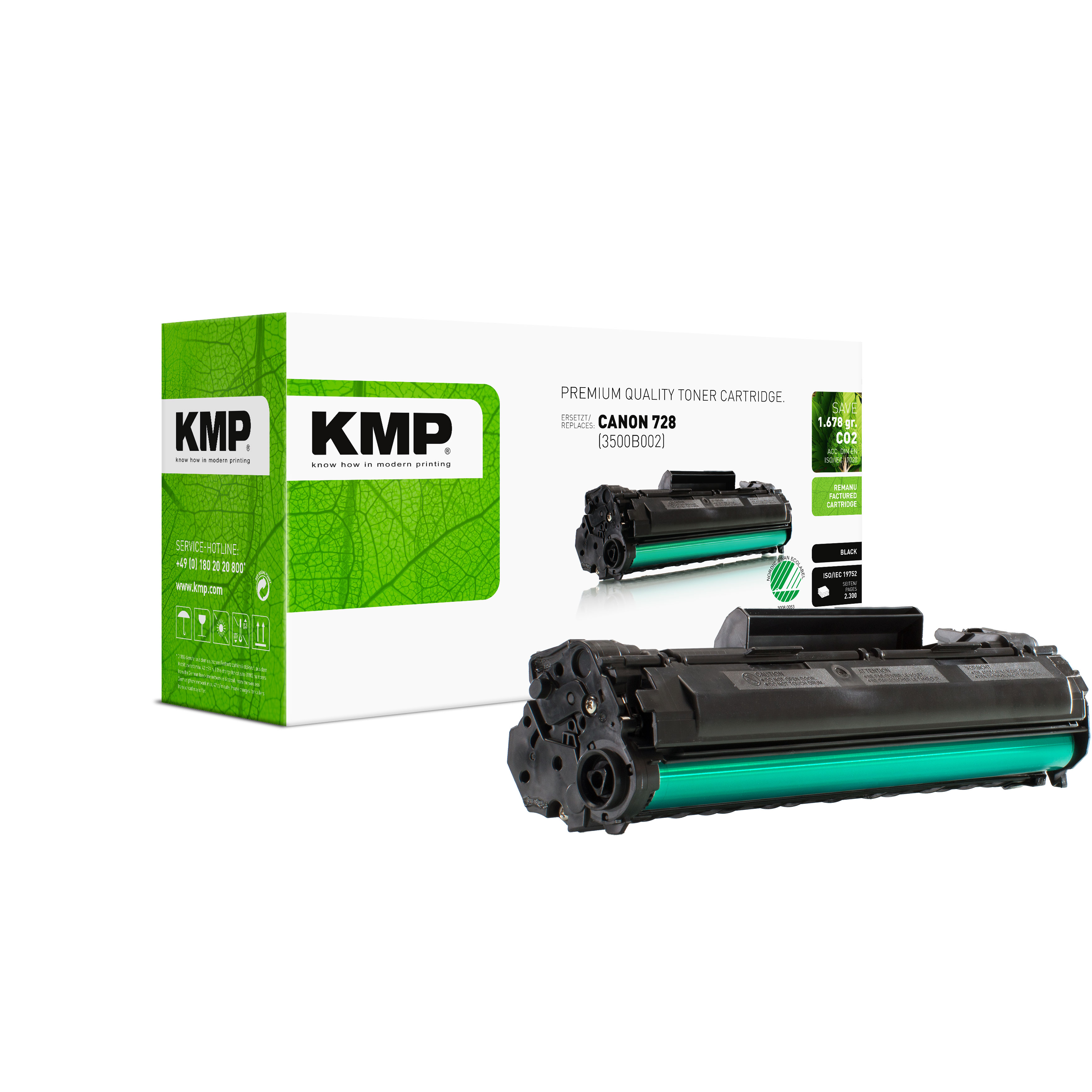 KMP C-T27 kompatibilní toner Canon Cartridge 728 / 3500B002, černý