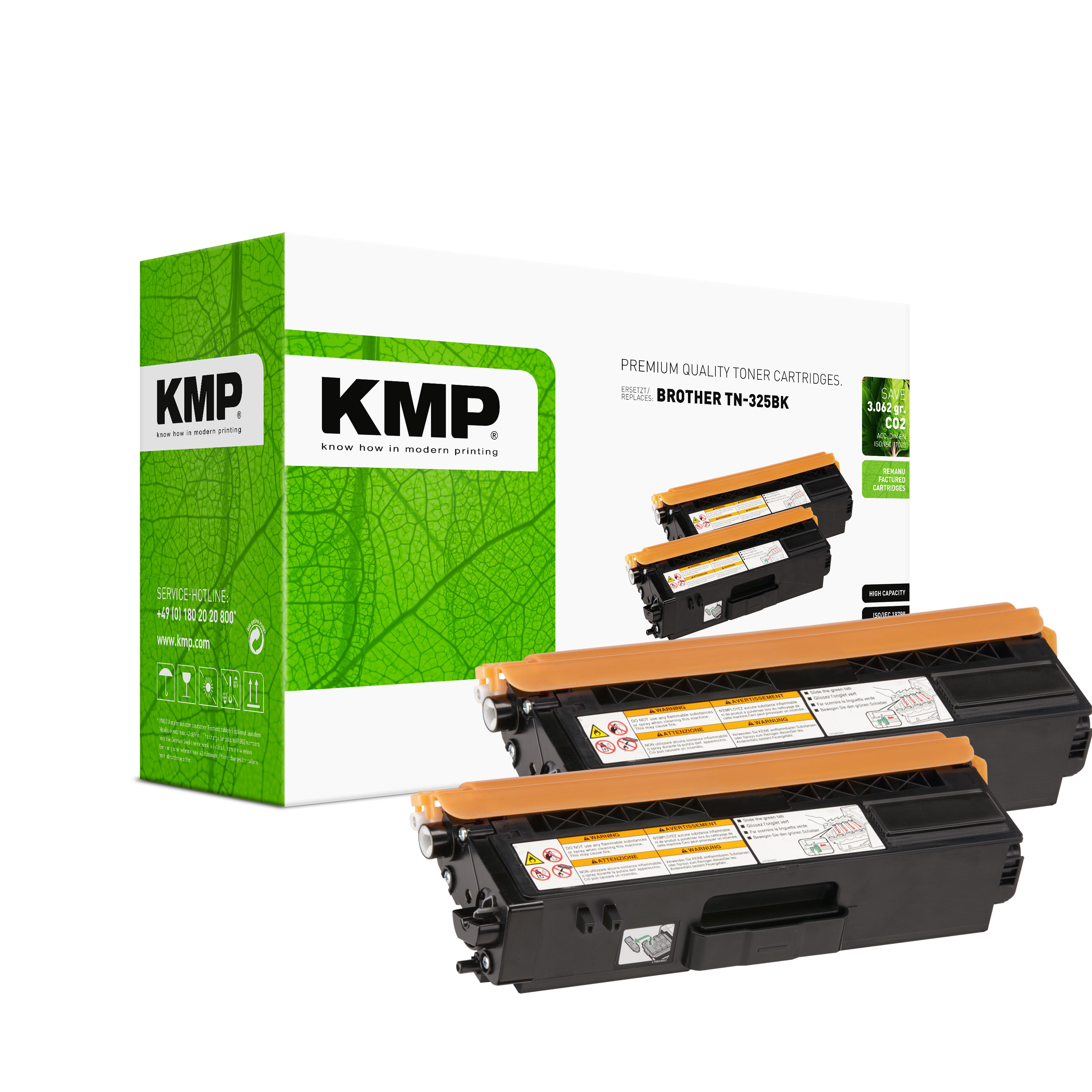 KMP B-T38D renovovaný toner Brother TN325BK, černý