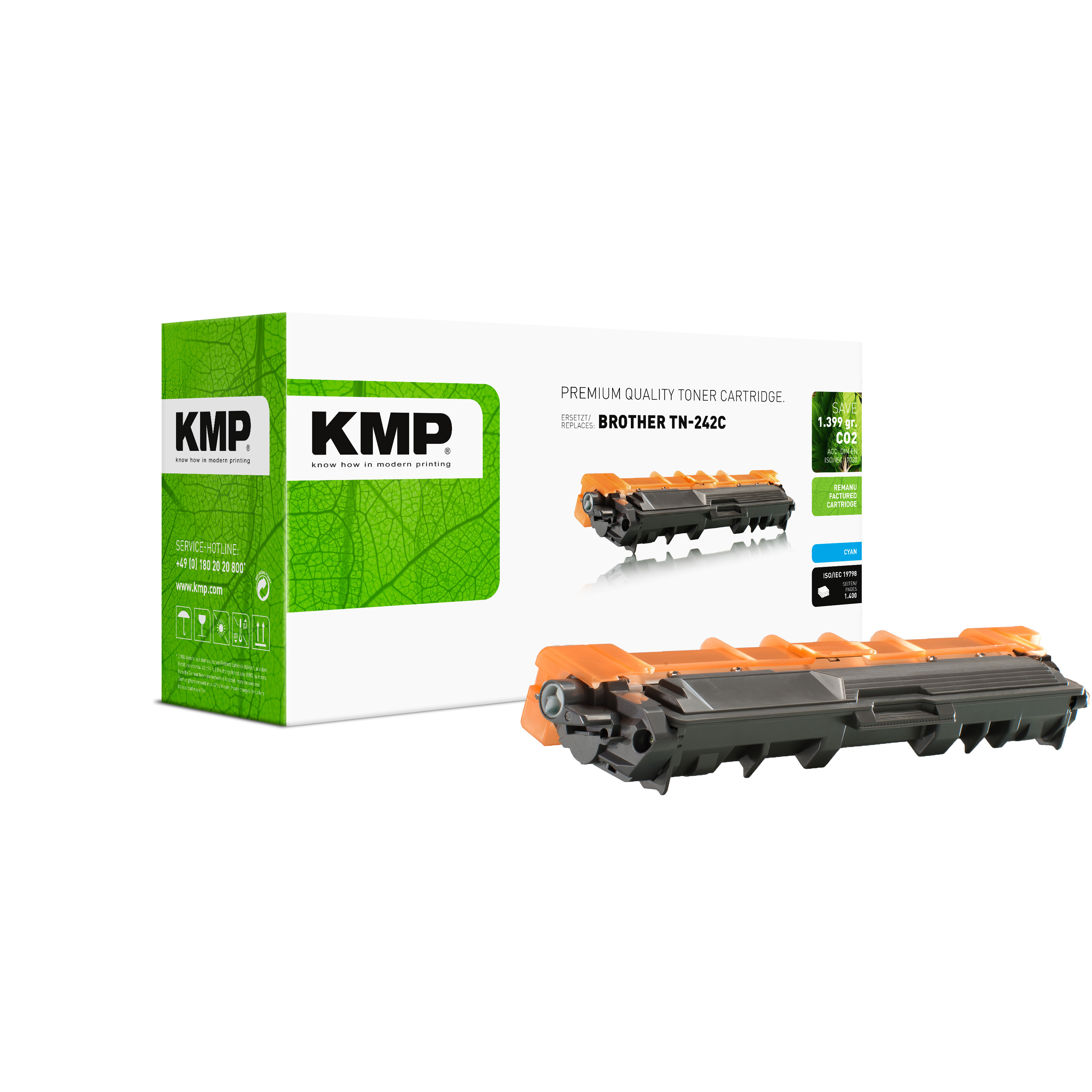 KMP B-T58A kompatibilní toner Brother TN242C, azurový