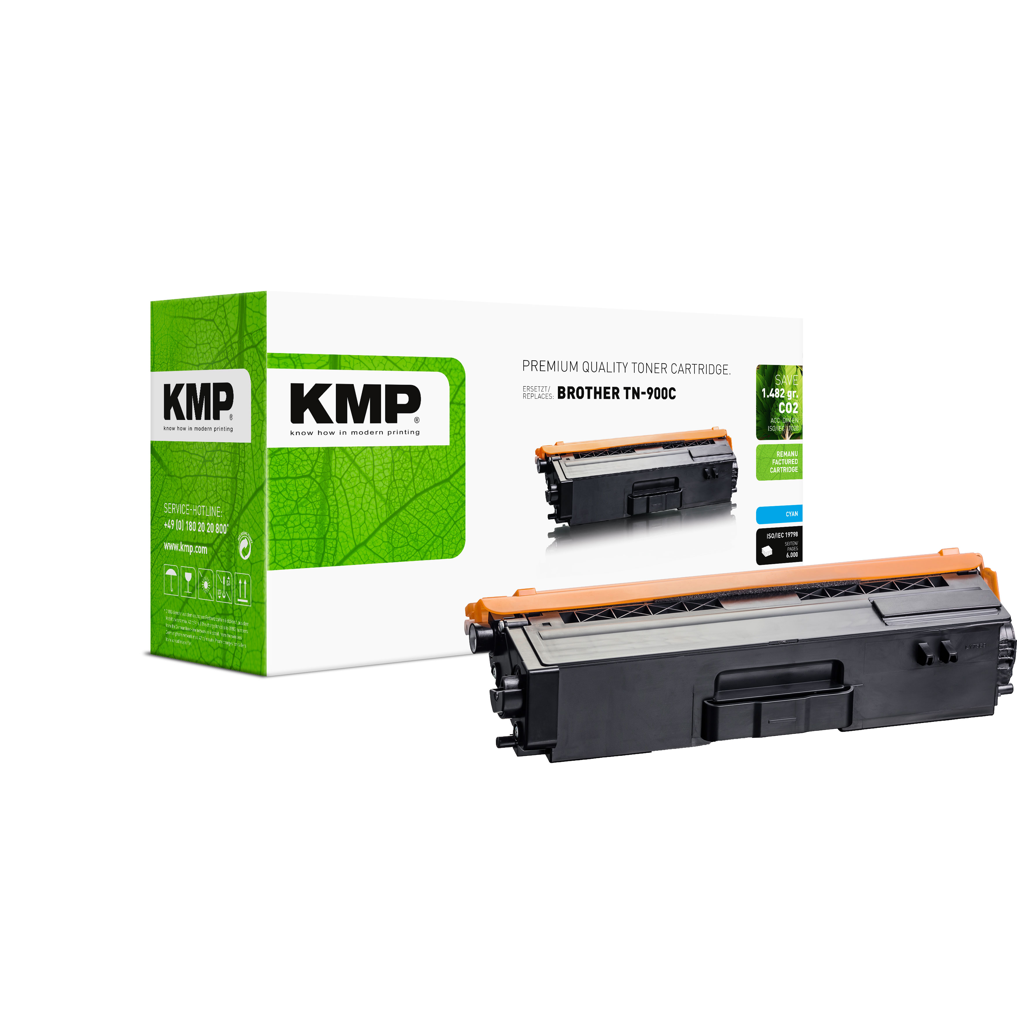 KMP B-T70 kompatibilní toner Brother TN900C, azurový