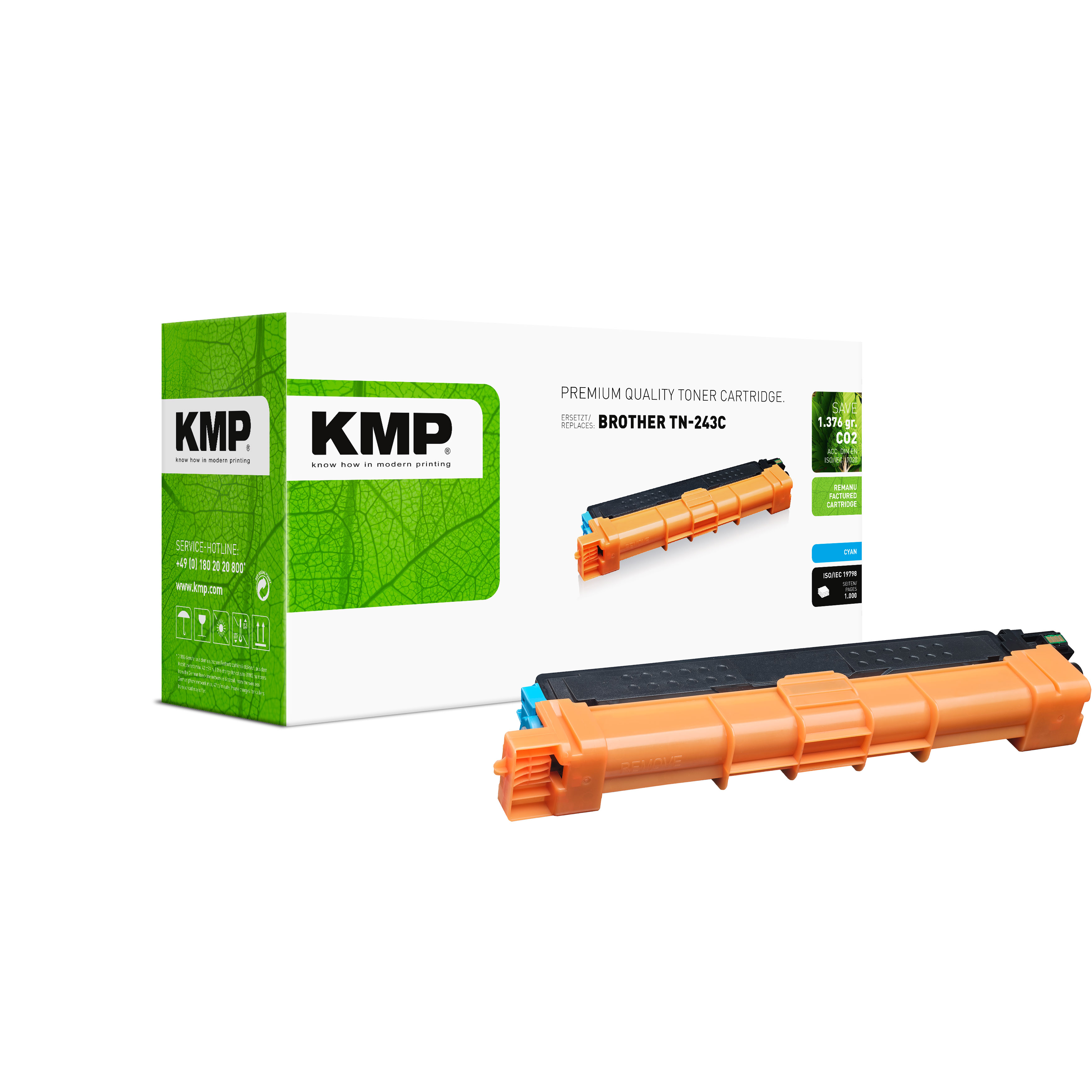 KMP B-T110 kompatibilní toner Brother TN-243C, azurový