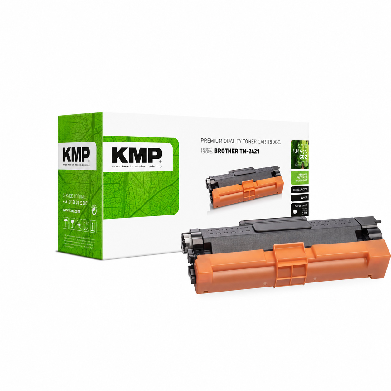 KMP B-T114 kompatibilní toner Brother TN-2421, černý