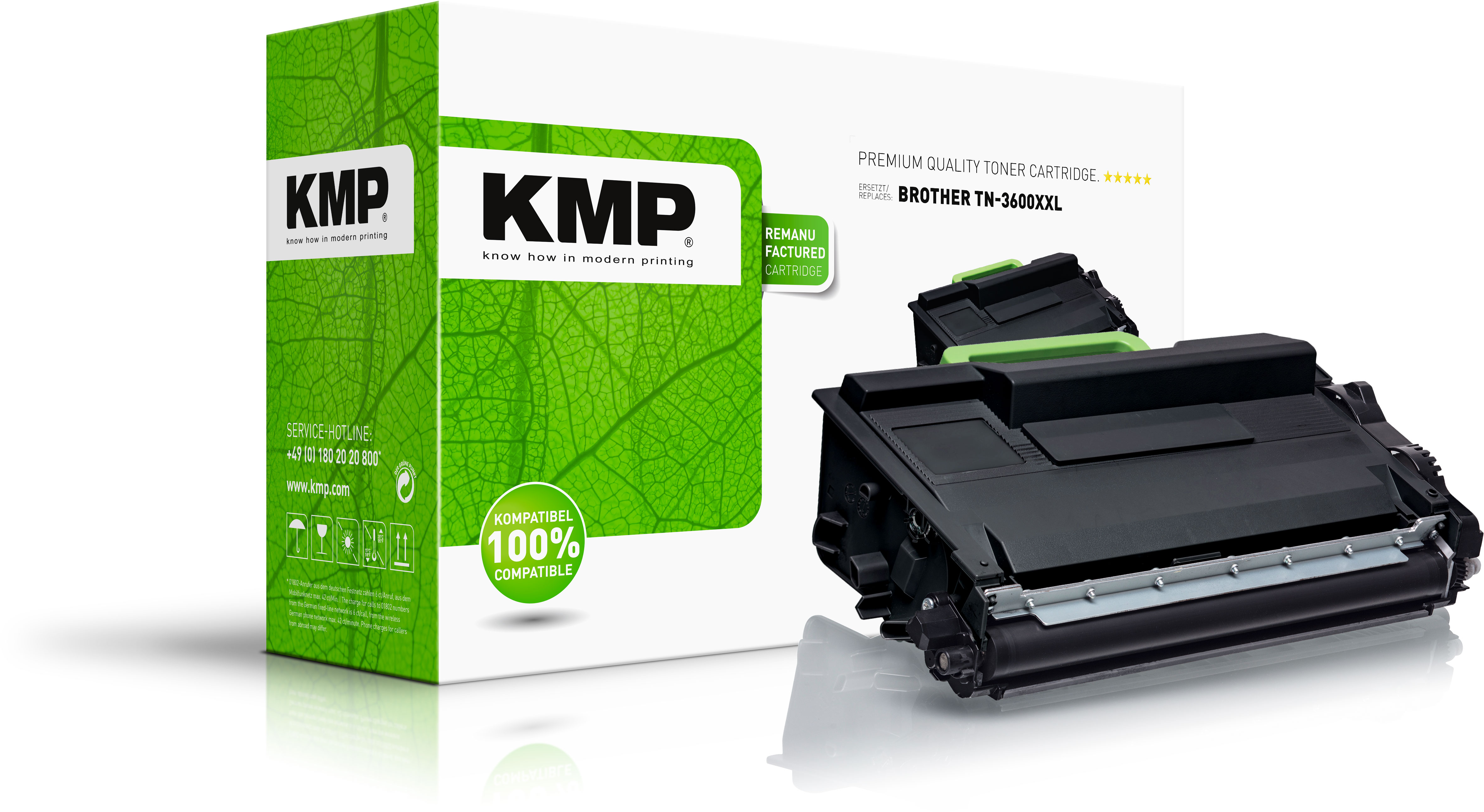 KMP B-T137 renovovaný toner Brother TN-3600XXL, černý