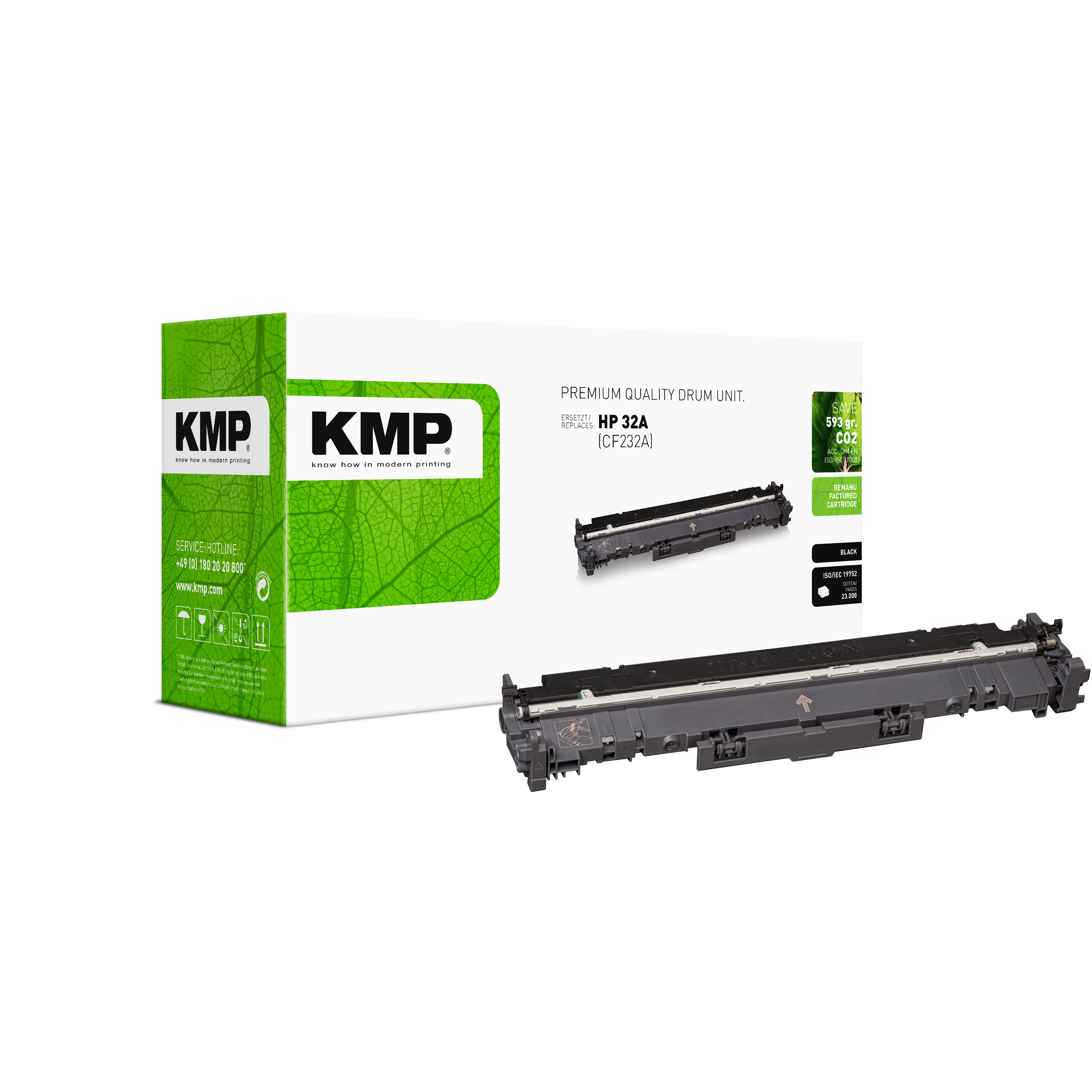 KMP H-DR251 kompatibilní fotoválec HP 32A (CF232A), černý