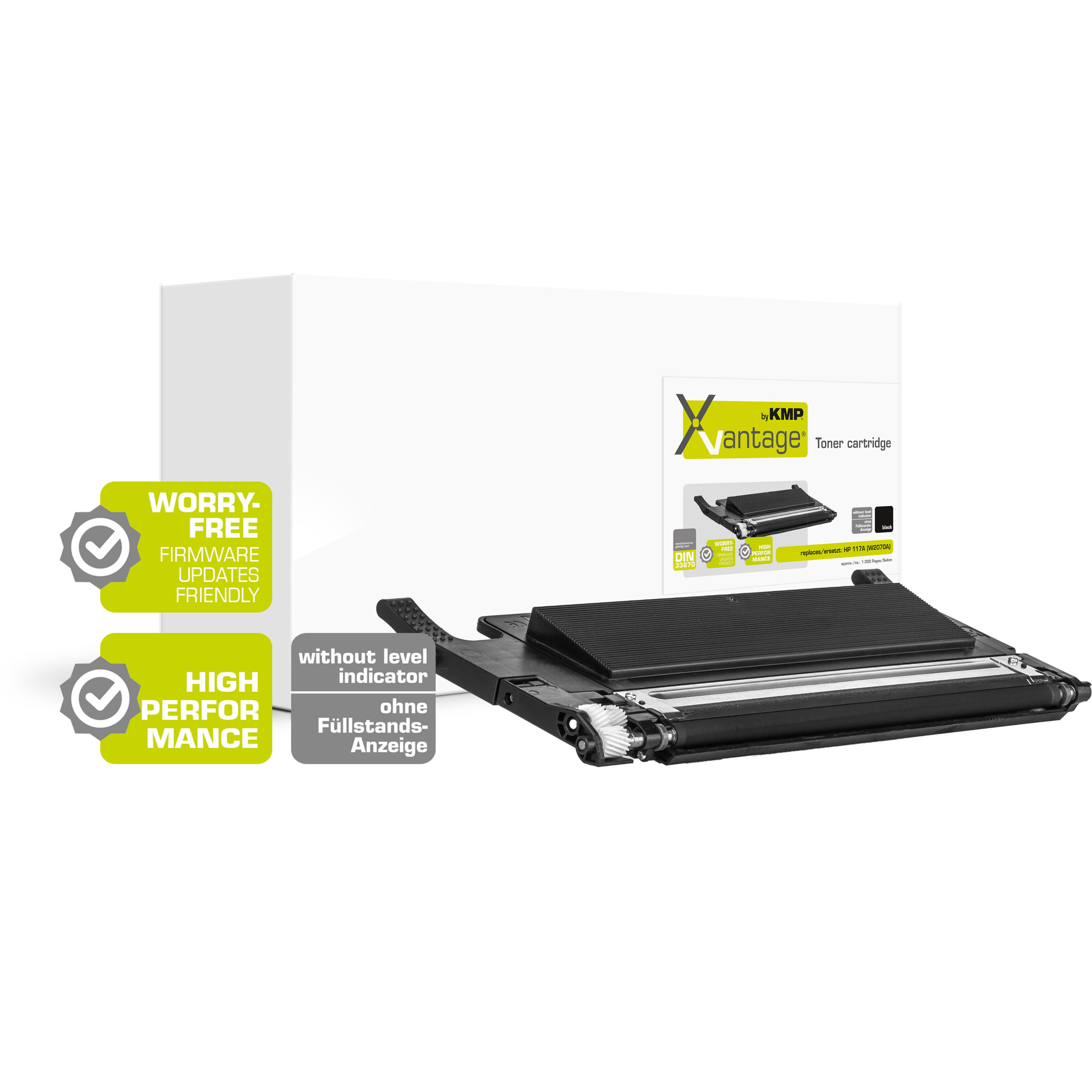 KMP H-T259 kompatibilní toner HP117A (W2070A), černý