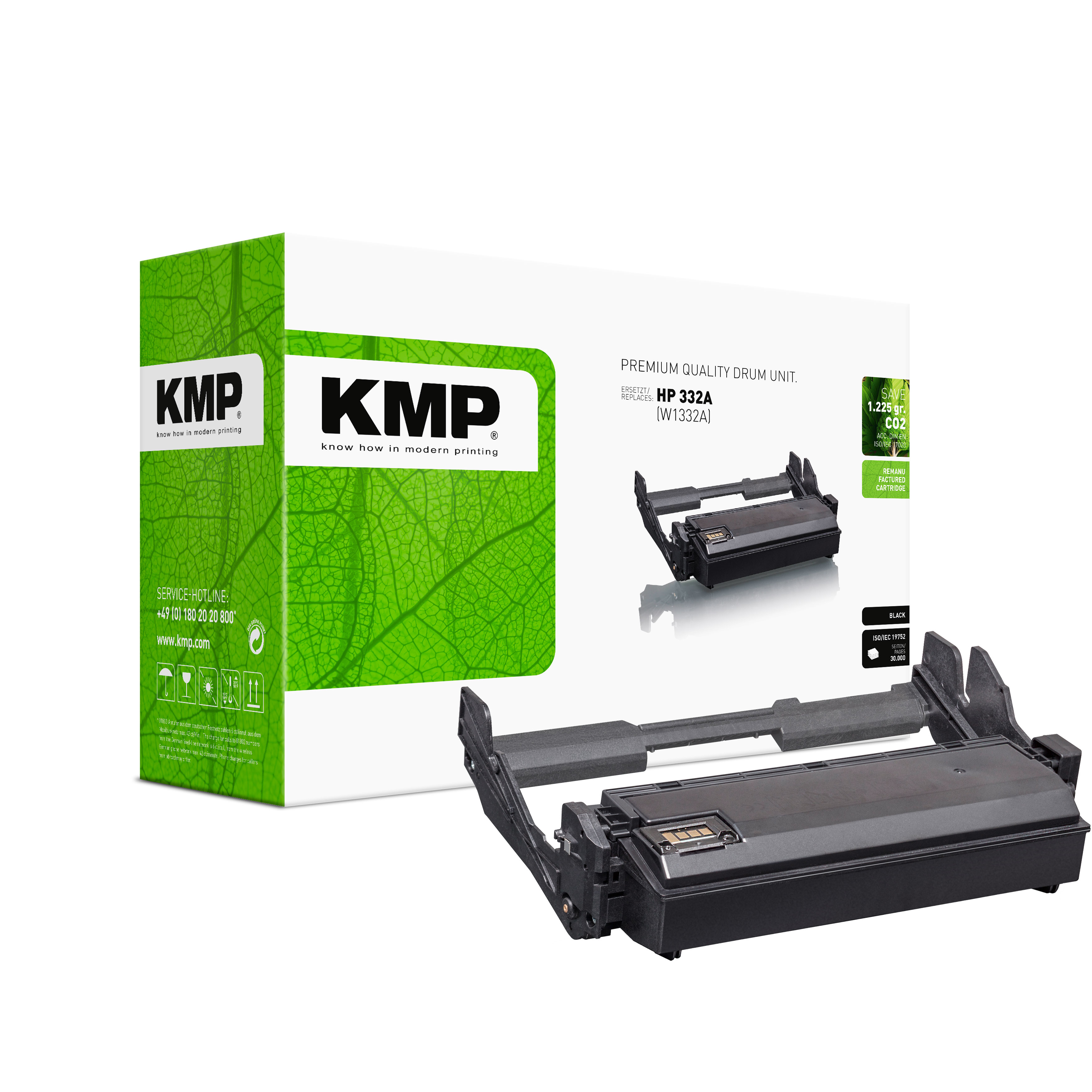 KMP H-DR279 kompatibilní fotoválec HP 332A (W1332A), černý