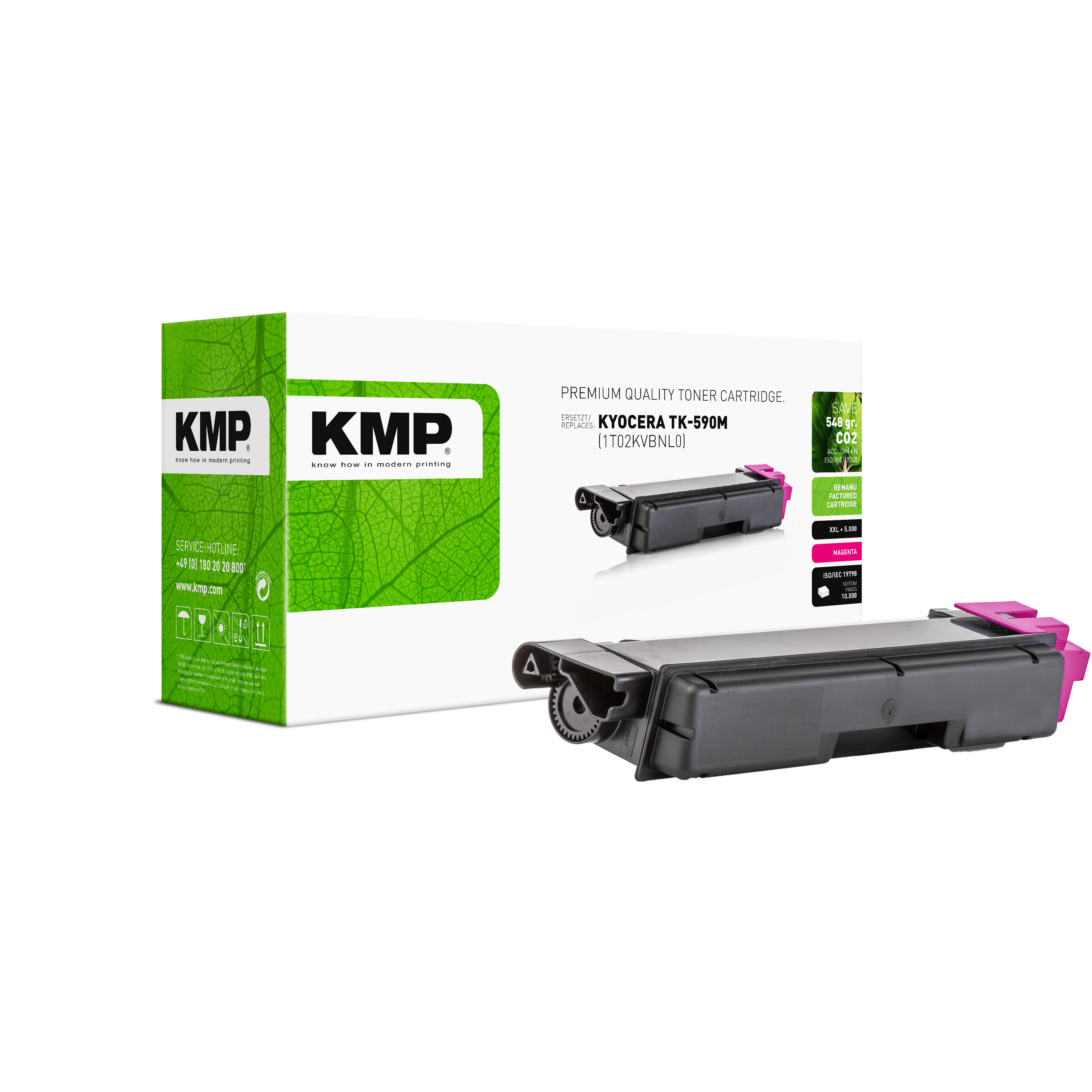 KMP K-T69 kompatibilní toner Kyocera TK590M,XXL, purpurový