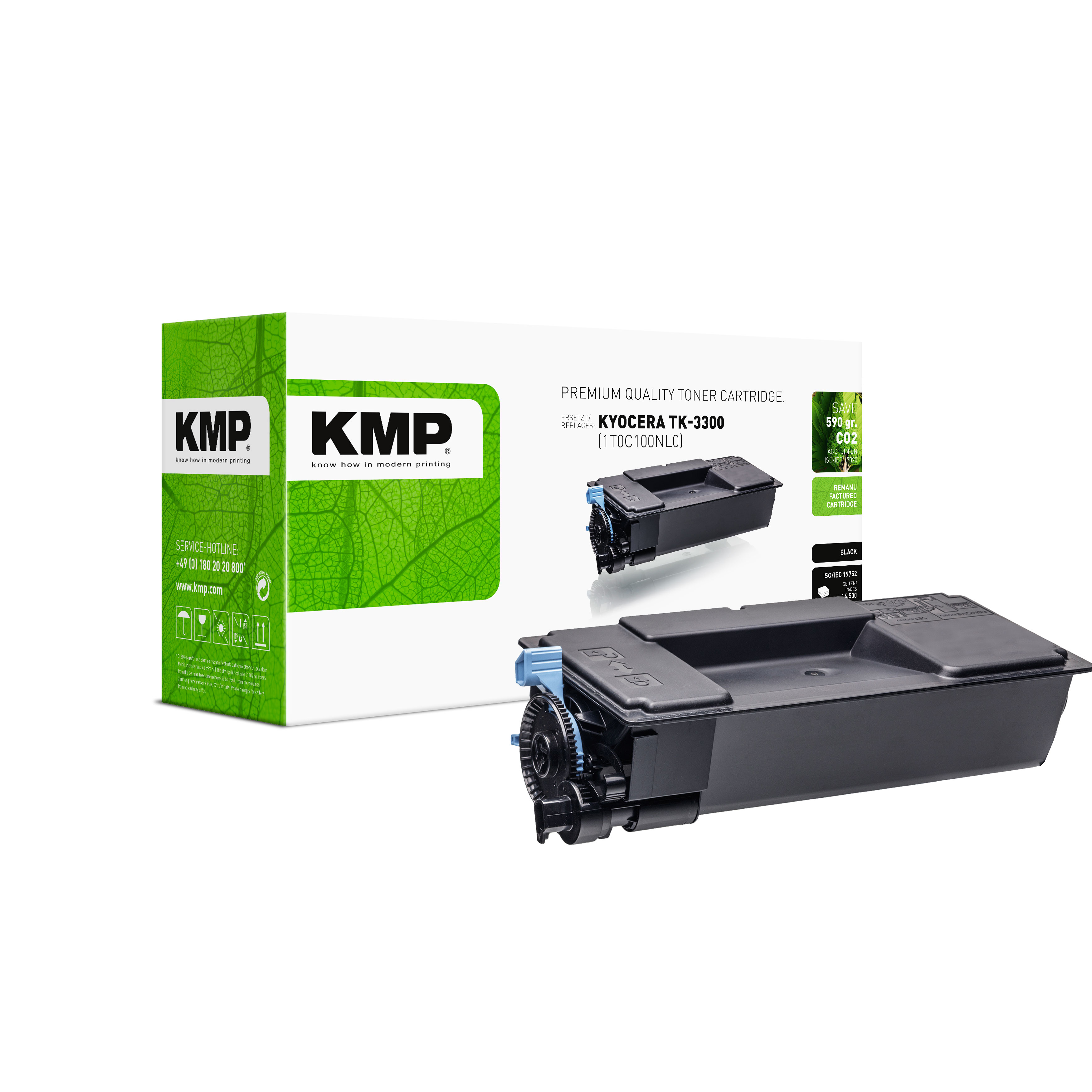 KMP K-T114 renovovaný toner Kyocera TK-3300 (1T0C100NL0), černý