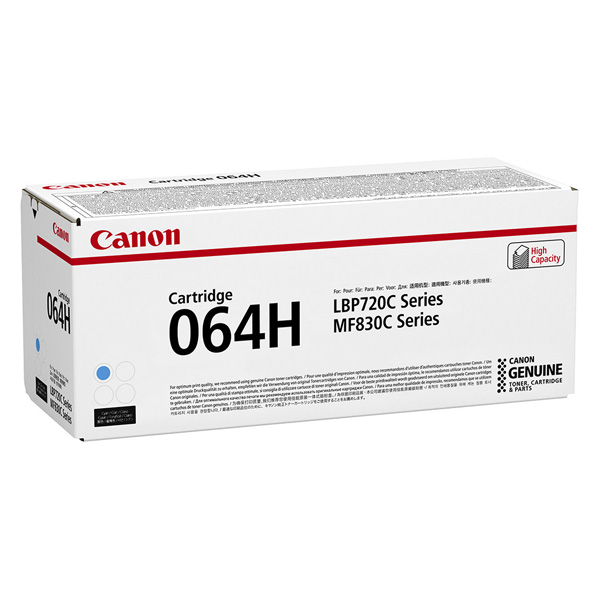 Originální toner Canon 064 H C (4936C001), azurový