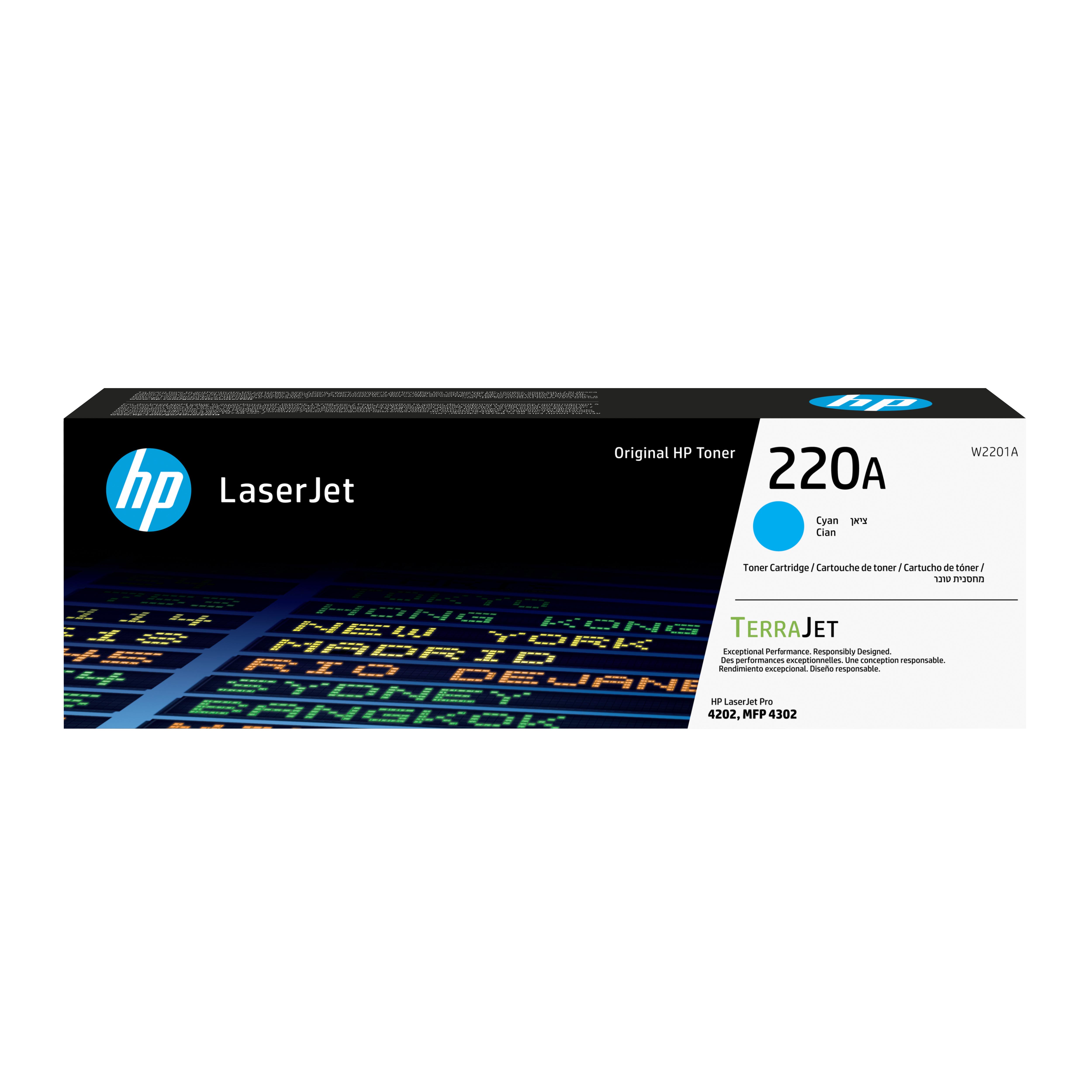 Originální toner HP 220A (W2201A), azurový