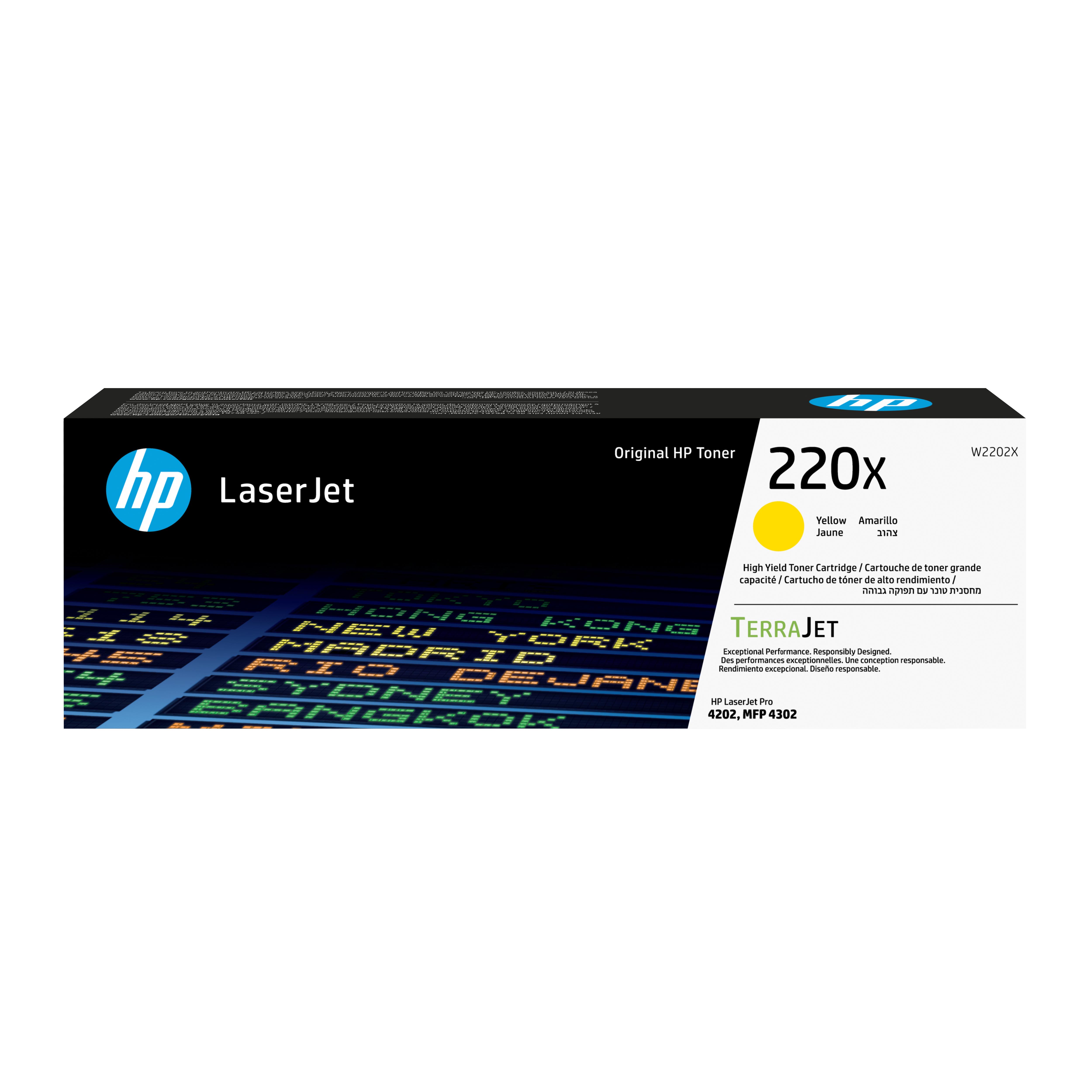 Originální toner HP 220X (W2202X), žlutý
