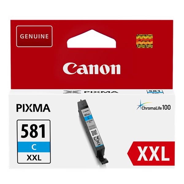 Originální inkoustová kazeta Canon CLI-581 XXL C (1995C001), azurová