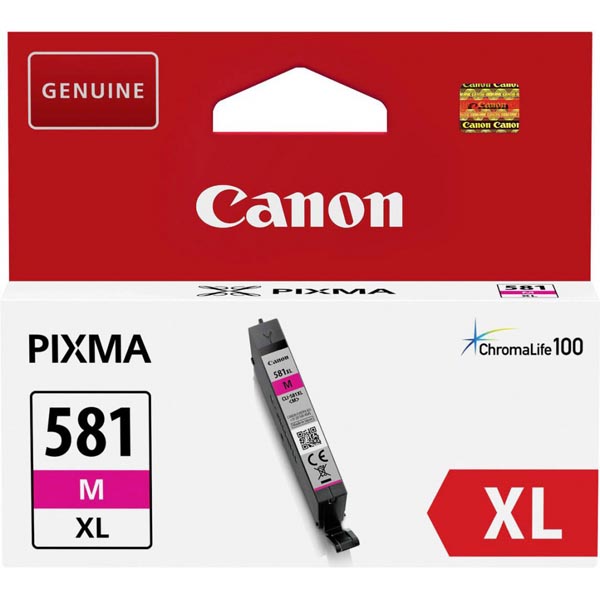 Originální inkoustová kazeta Canon CLI-581 XL M (2050C001), purpurová