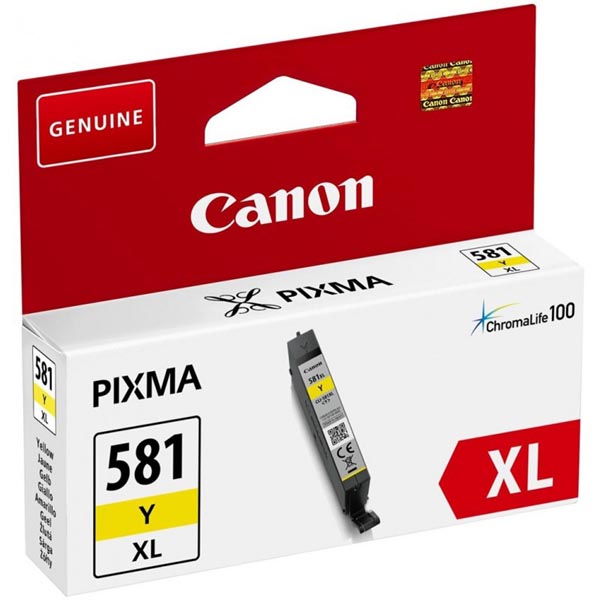 Originální inkoustová kazeta Canon CLI-581 XL Y (2051C001), žlutá