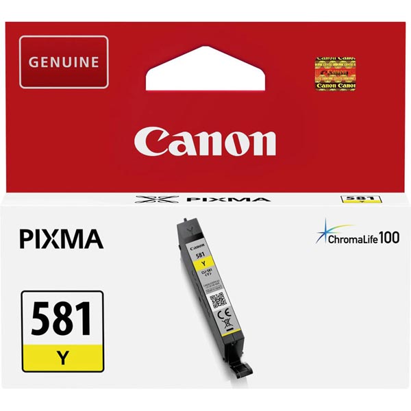 Originální inkoustová kazeta Canon CLI-581 Y (2105C001), žlutá