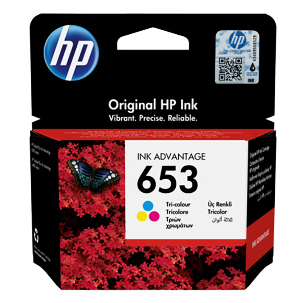 Originální inkoustová kazeta HP 653 COL (3YM74AE), barevná