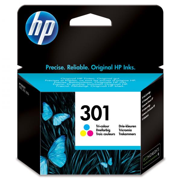 Originální inkoustová kazeta HP 301 COL (CH562EE), barevná